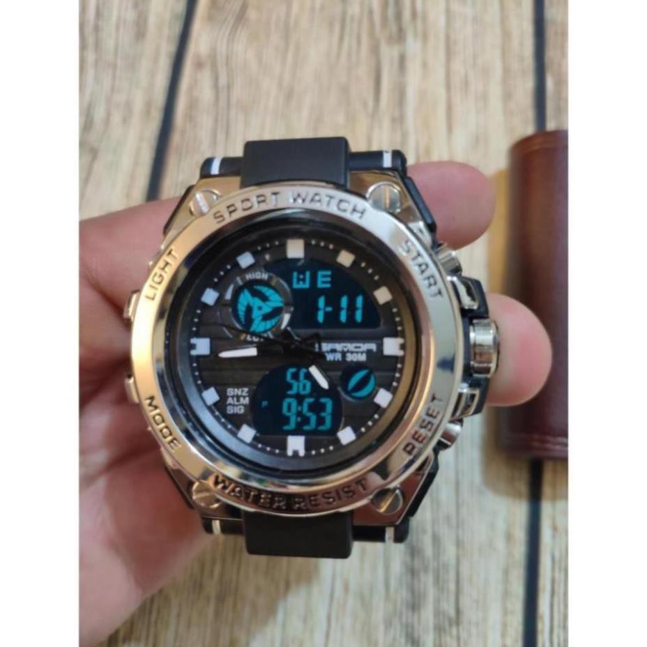 Đồng hồ thể thao nam SANDA dây khớp nhựa vòng cung SD03 FASHION_WATHCES | BigBuy360 - bigbuy360.vn