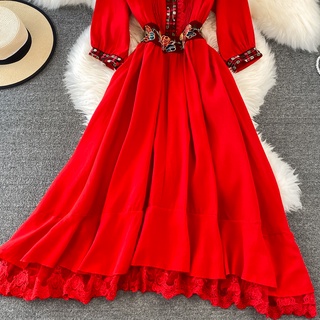 (sẵn) Váy boho du lịch có mũ chất dày dặn
