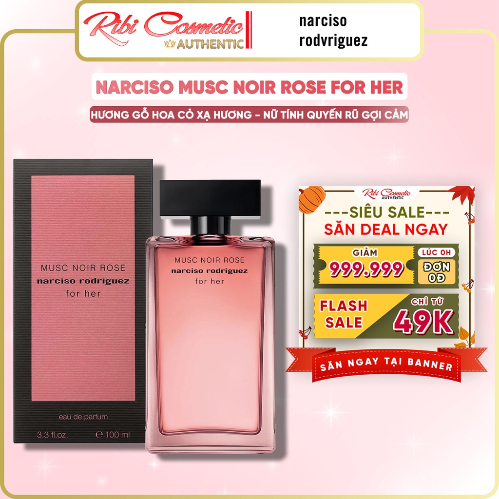 Nước hoa nữ Narciso Musc Noir Rose for Her EDP 2022
