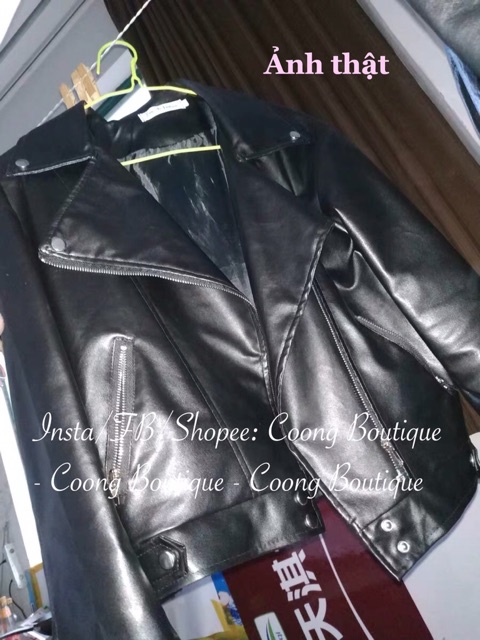 Áo khoác da 2 lớp style Hàn Quốc | Leather Jacket