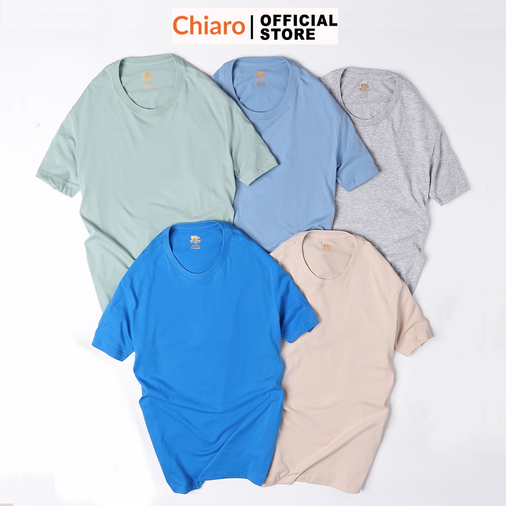 Áo thun nam nữ unisex basic phông trơn cổ tròn nhiều màu cotton 100% không xù lông