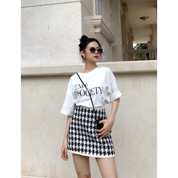 Chân Váy Chữ A Vải Tweed| HQ2816 | Lana Official