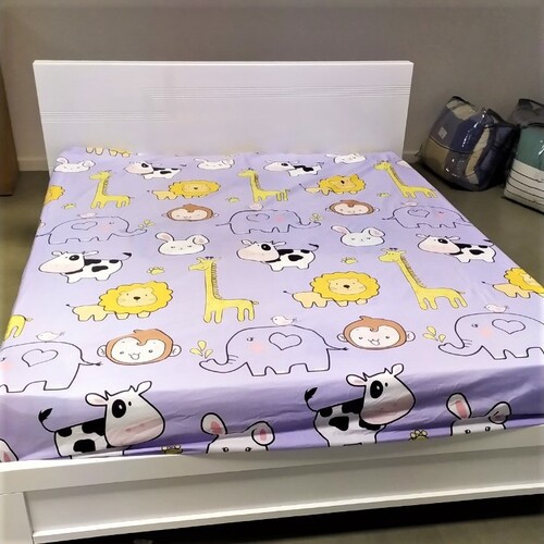 Bộ Chăn Ga Giường Accasa 03-05 Món Cotton Poly Lifestyle Fantastic Zoo 550 Sợi Chống Phai Nhăn Xù Lông Malaysia