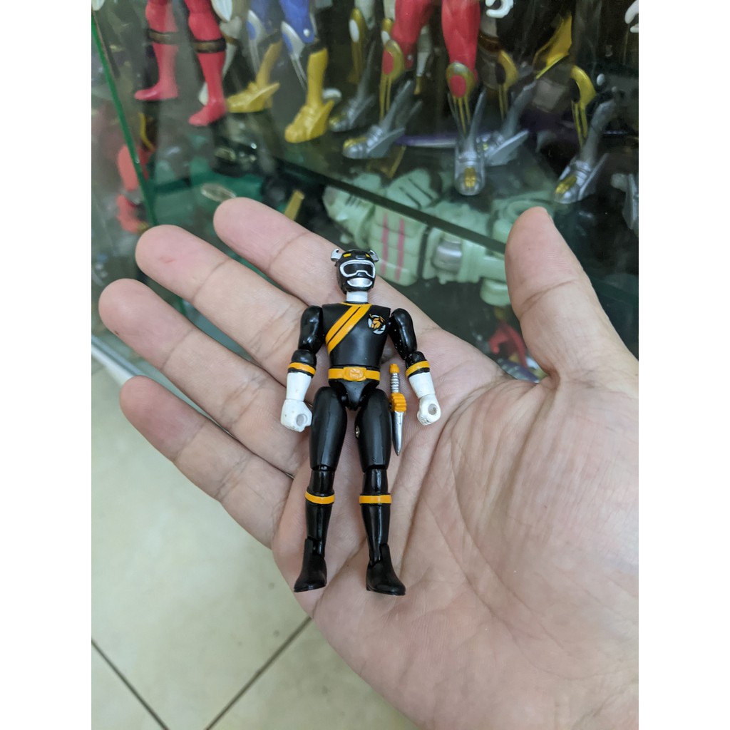 Mô hình nhân vật - Power Rangers Wild Force – Black Ranger/ Gaoranger Black 8cm