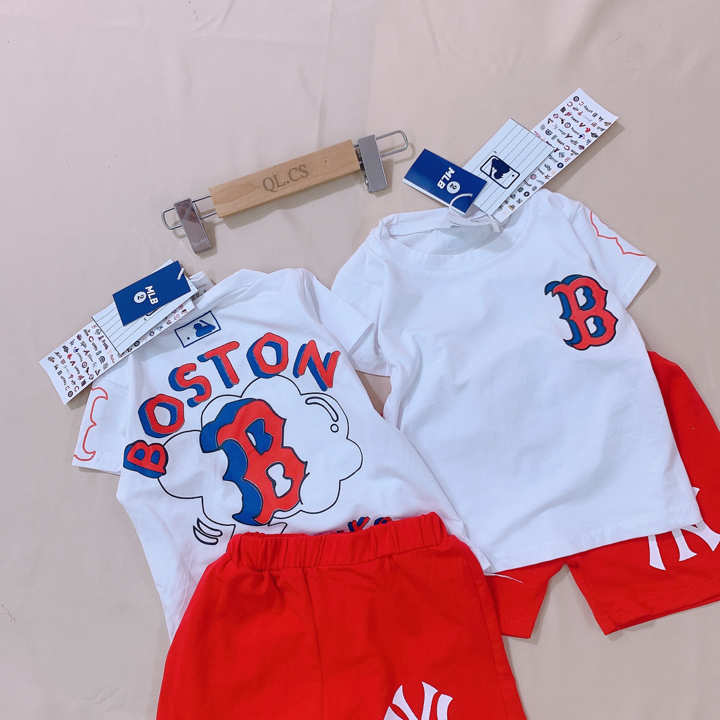 Bộ đùi cotton  BOSTON QUẦN ĐỎ cho bé trai