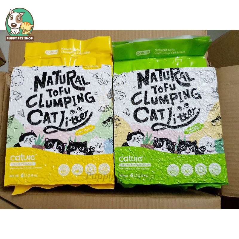 Cát vệ sinh hữu cơ cho mèo Cature Natural Tofu Clumping