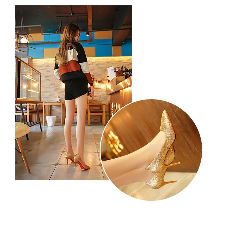 giày cao gót kim sa lấp lánh sang trọng | BigBuy360 - bigbuy360.vn