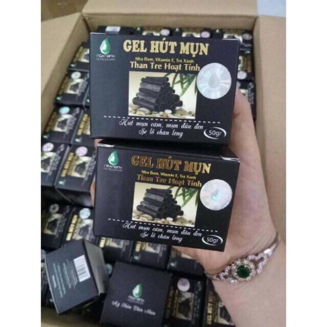 Gel hút mụn (lột mụn) than tre hoạt tính Ngân Bình hộp 50 gr | BigBuy360 - bigbuy360.vn
