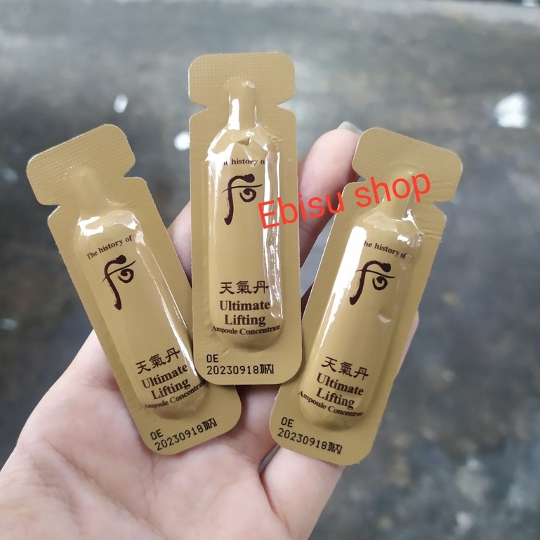 5 gói serum chống lõa hóa Whoo Ultimate Lifting Ampoule Concentrate 1ml