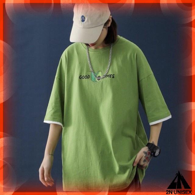 [ Có Ảnh Thật ] Áo thun tay lỡ form rộng unisex - Áo phông nam nữ oversize - T shirt trái bơ a