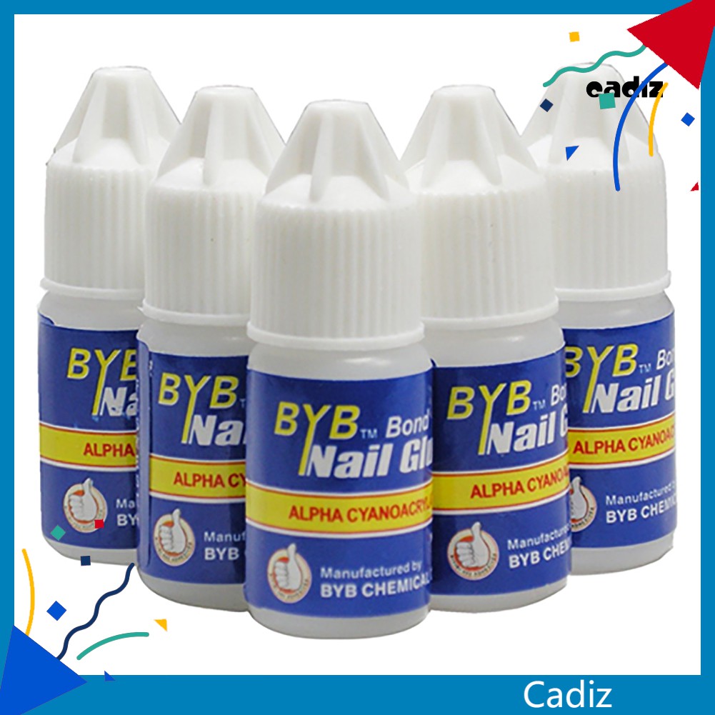 [Hàng mới về] Set 5 Lọ Keo Dán Trang Trí Móng Tay