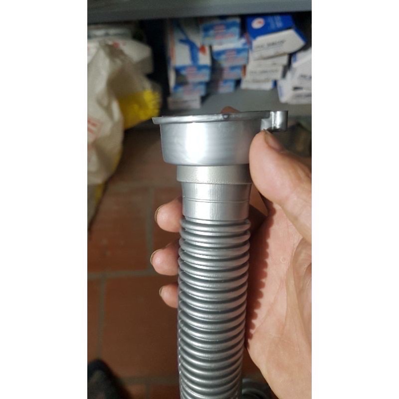 Dây thoát xiphong chậu rửa bát inox kèm ốc. Ống sun thoát chậu rửa bát kèm ốc.