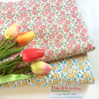 V135🌸 VẢI TWILL HOẠ TIẾT NHẬT BẢN MAY ĐỒ CHO TRẺ EM, DOLL, OBITSU, DIY, DECOR, HANDMADE, QUILTING, SCRUNCHIES....