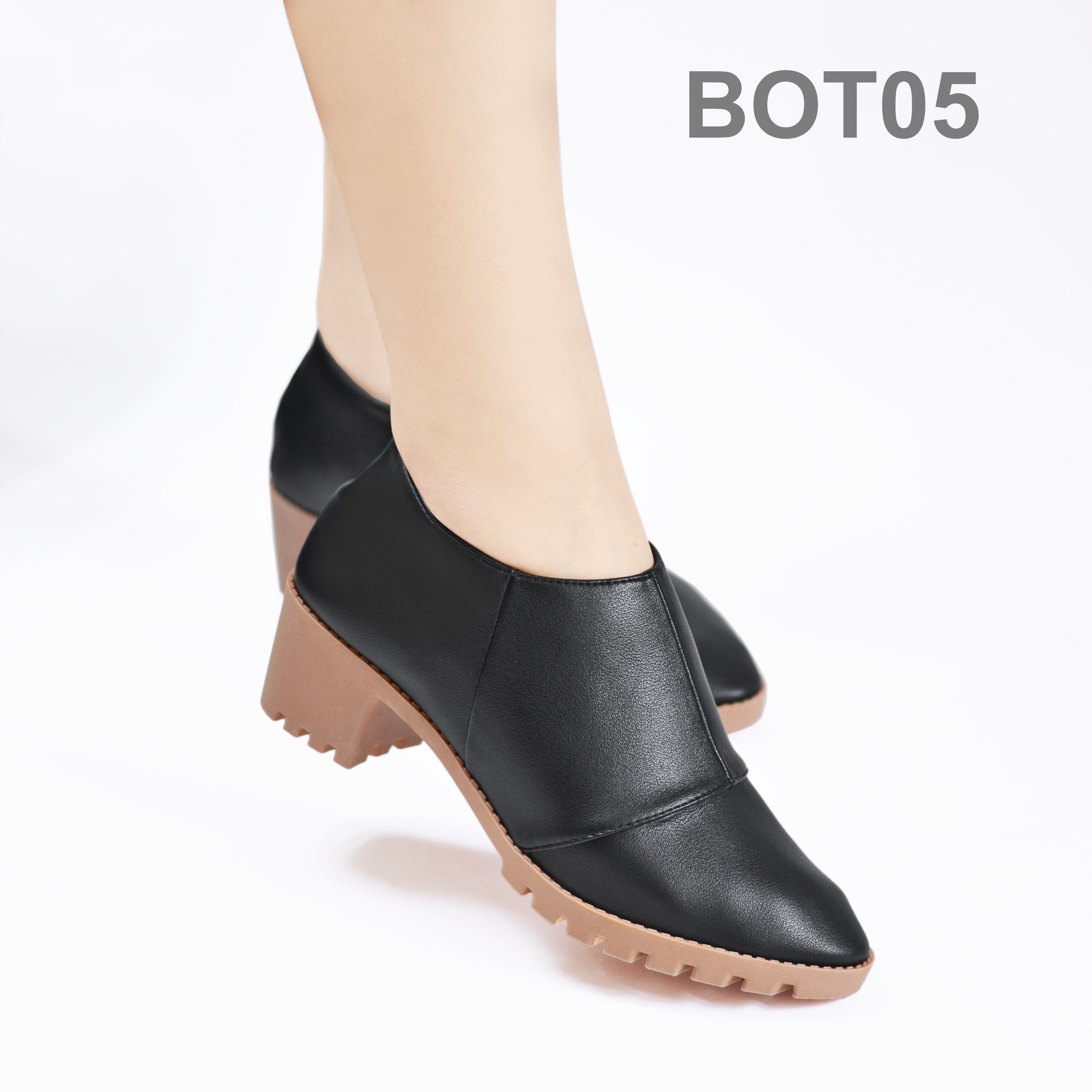 JMP - Giày Boot Cổ Ngắn 5cm Thời Trang - BOT05