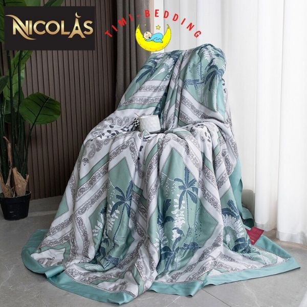 Chăn hè tencel Nicolas nhập khẩu cao cấp, mát mẻ kích thước 2x2,3m - mền hè tencel – Timibedding