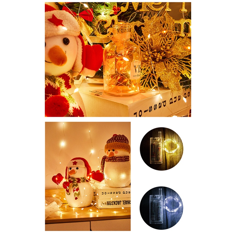 30 led 3m / 9.8ft đèn dây không thấm nước đèn dây cổ tích cho nhà ngoài trời trong nhà trang trí tiệc cưới hộp quà tặng đèn bó hoa