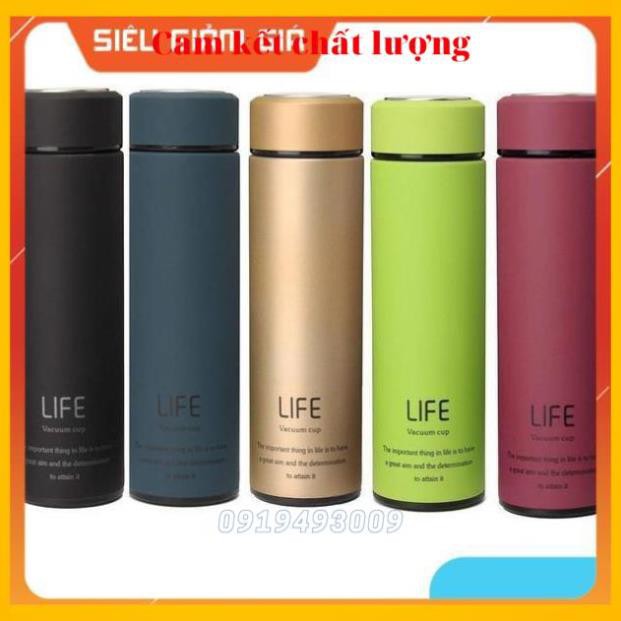 Bình giữ nhiệt, Ly giữ nhiệt Life 500ml INOX 304 Sơn Nhám Cao Cấp 500ml