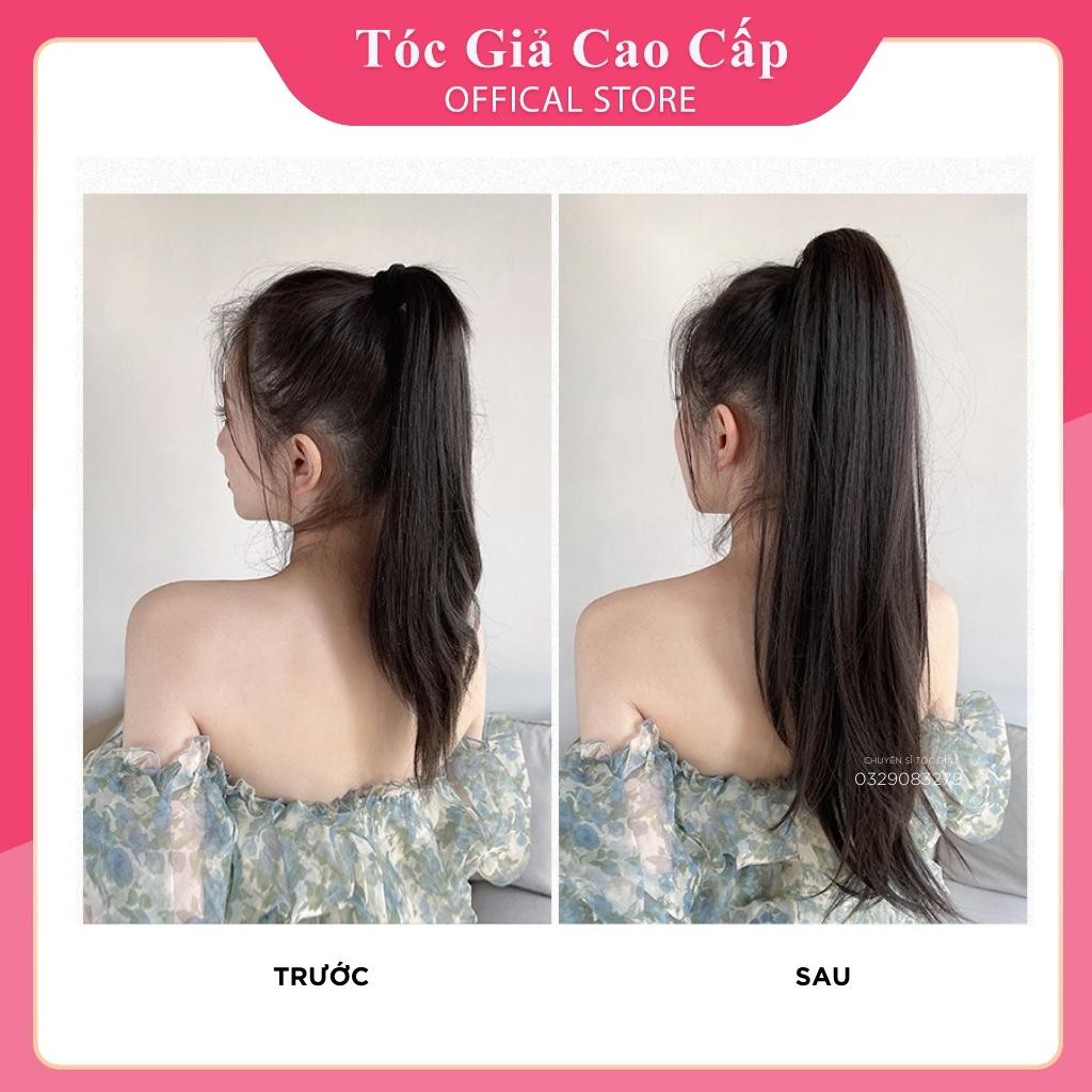 Tóc giả ngoặm mini cúp lơi tự nhiên, sợi tơ đẹp, DW76