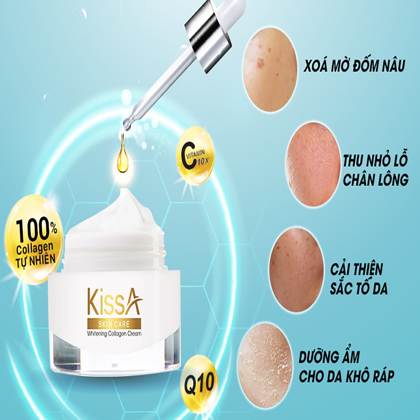 Kem Dưỡng Trắng Da Collagen KissA