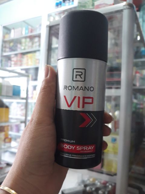 Xịt khử mùi nước hoa Romano VIP 150ml