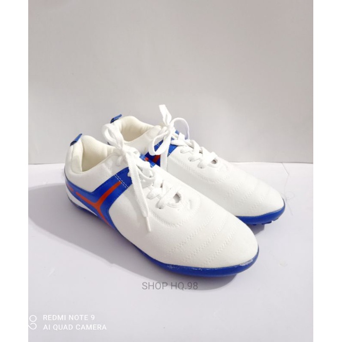 Giày vải nam đá bóng ,đá banh vá da khâu full đế ,siêu đẹp  Thangloies 2 màu đỏ , xanh