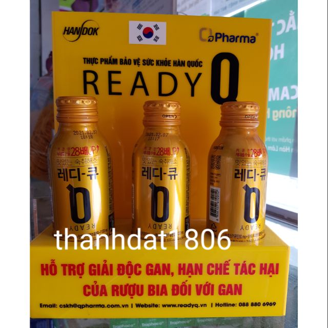 (1 chai) Ready Q nước giải rượu từ hàn quốc , hỗ trợ gan Readyq