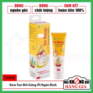 [Chính Hãng] TẶNG 1 THƯỚC ĐO EO - Kem Tan Mỡ Gừng Ớt Gia Truyền Ngân Bình Tuýp 150Gr | Giảm Eo | Tan Mỡ Thừa | Săn Chắc