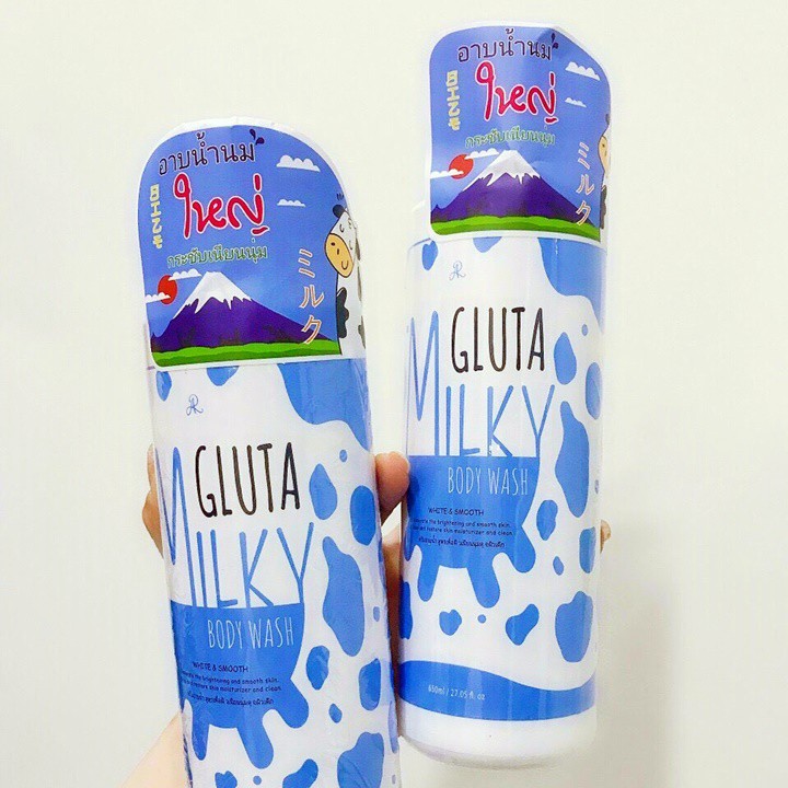[Sỉ-Rẻ] Sữa tắm con bò Gluta Milky Thái Lan 650ml – LQ408 [Lẻ-Sỉ]