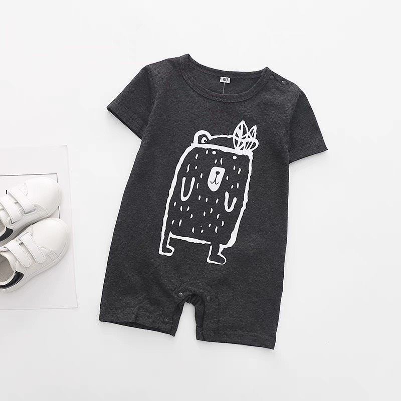 Bộ Body Cho Bé Trai Và Bé Gái, Bộ Liền Thân Crazy  Cho Bé Chất Thun Cotton Ken Store