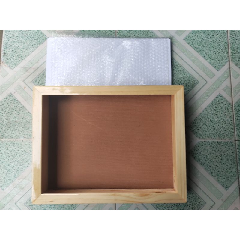 khung gỗ làm lighbox a3