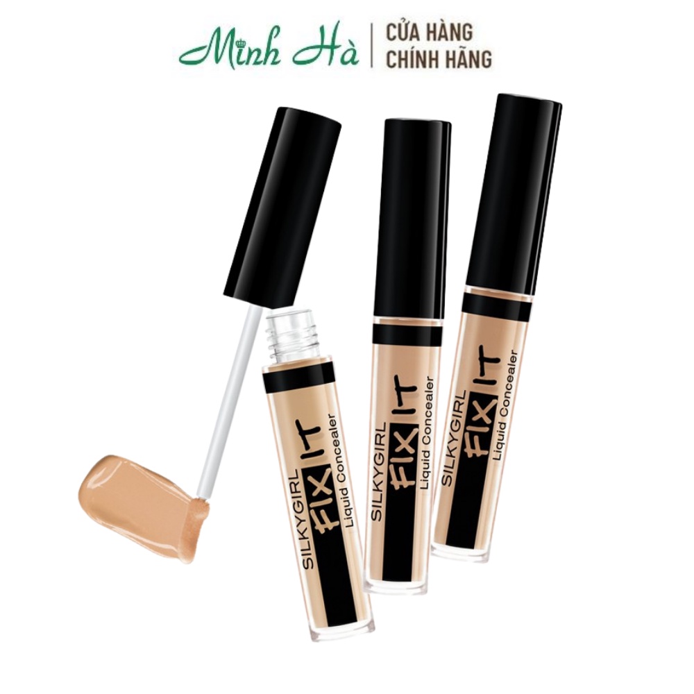 Che khuyết điểm Silkygirl  Fix It Liquid Concealer 2ml cho lớp nền trang điểm thêm mịn mượt hoàn hảo không tì vết