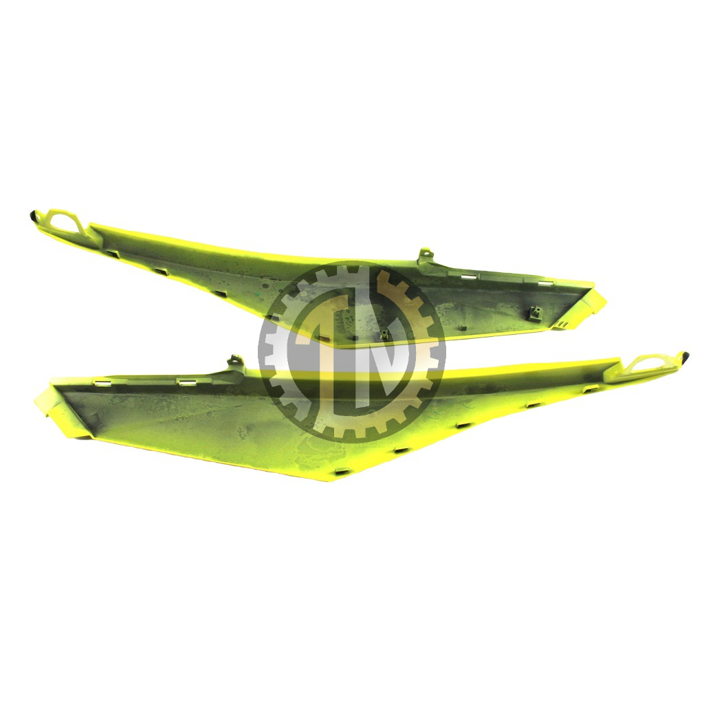 Ốp sườn bụng sau Satria - Raider Fi màu vàng chính hãng Suzuki
