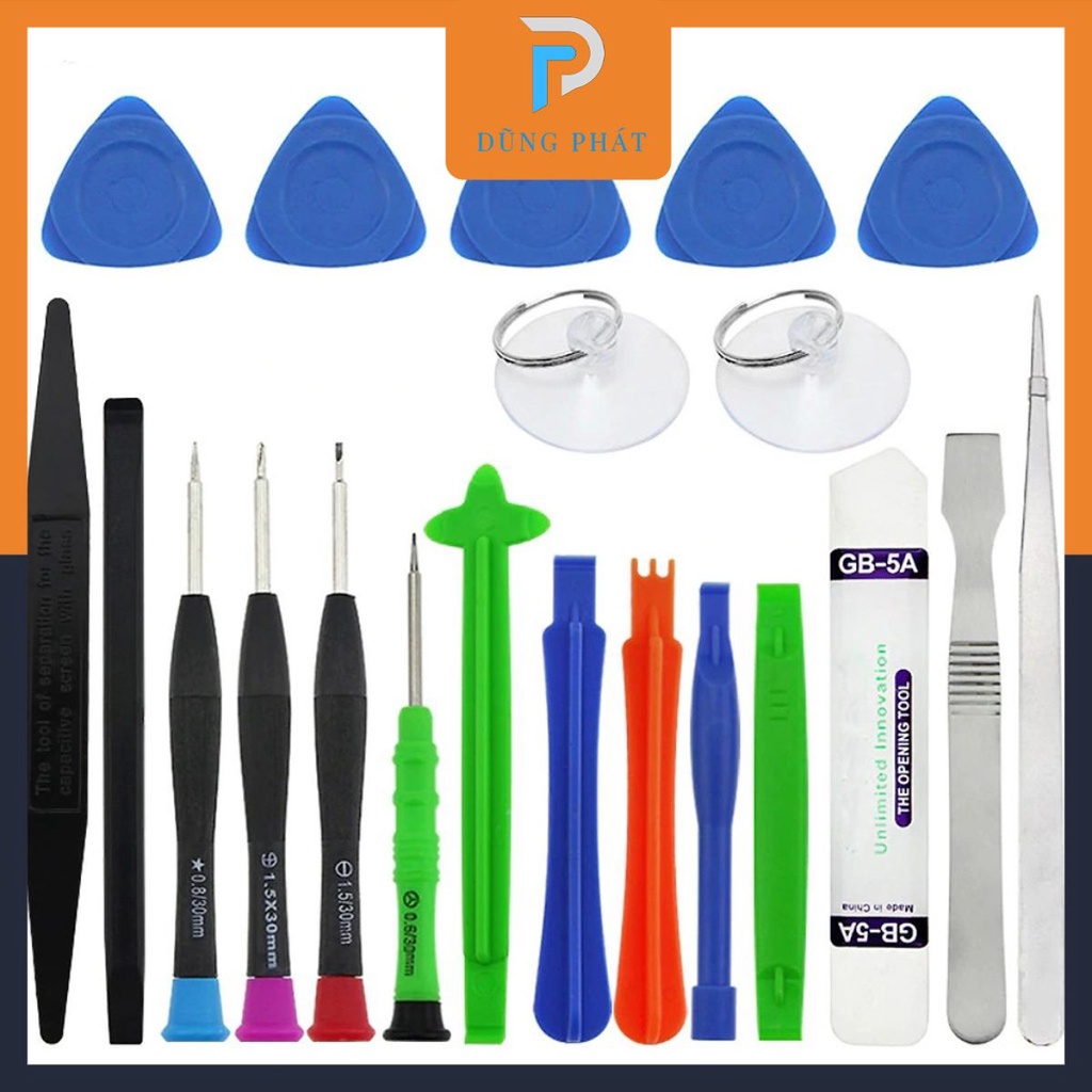 Bộ dụng cụ tháo mở màn hình (Có tua vít) 21 in 1 giúp sửa chữa điện thoại di động, laptop, máy tính bảng