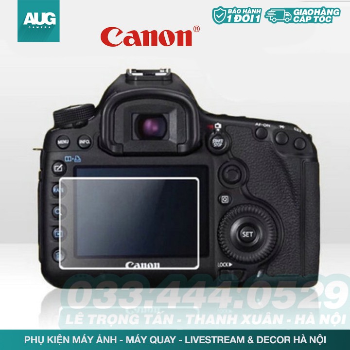 Miếng dán màn hình cường lực máy ảnh Canon (đủ máy) - AUG Camera &amp; Decor Hà Nội