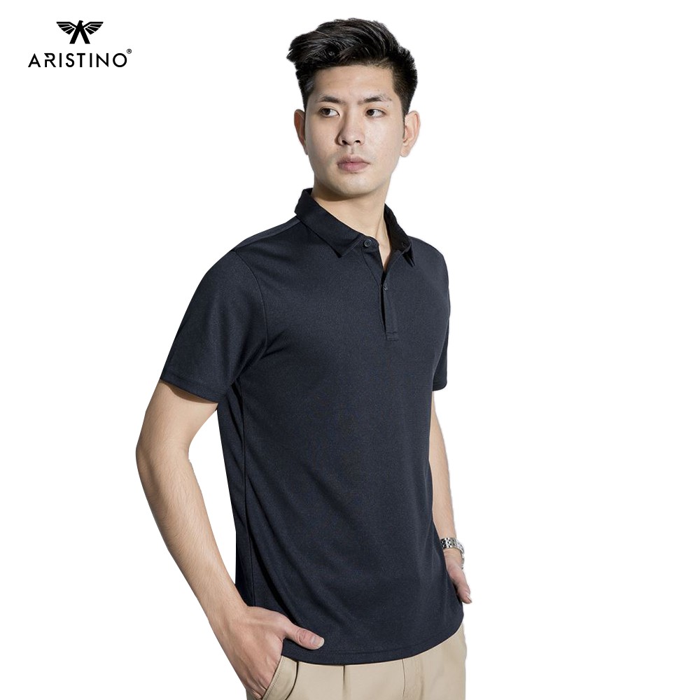 Áo polo nam ARISTINO dệt họa tiết Jacquard trẻ trung, hiện đại, chất thấm hút vượt trội - APS063S8