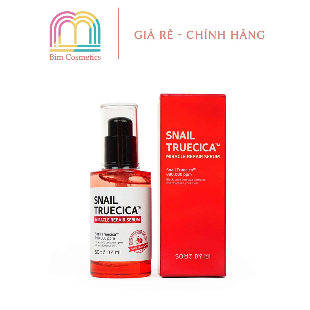 Tinh Chất Mờ Sẹo, Mụn, Thâm Mụn Ốc Sên Snail Truecia Miracle Repair Some By Mi 50ml