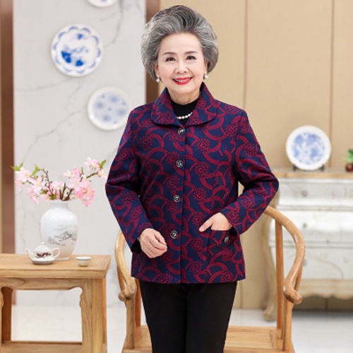 Áo Khoác Thiết Kế Mỏng Thời Trang Xuân Thu Dành Cho Phụ Nữ Trung Niên