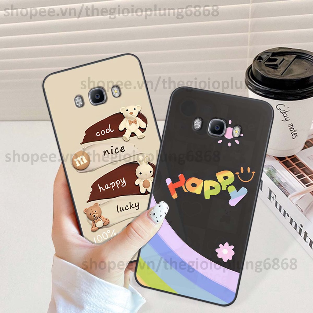 Ốp Samsung J5 / J7 2016 / J510 J710 in hình cầu vồng happy smile thỏ cute siêu xinh siêu đáng yêu