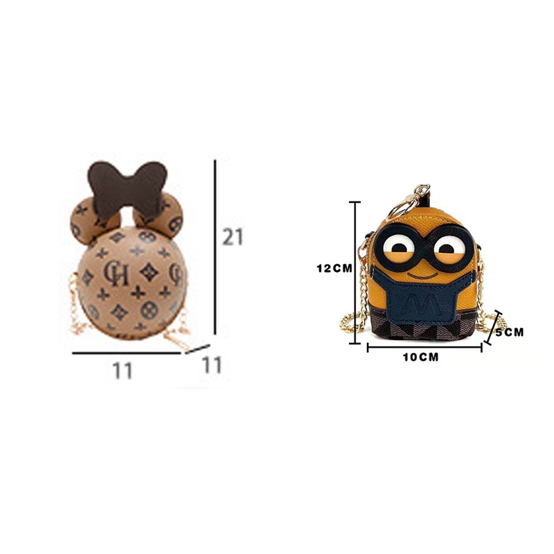 DISNEY Túi Đeo Chéo Hình Tròn In Hình Mickey Dễ Thương 2022