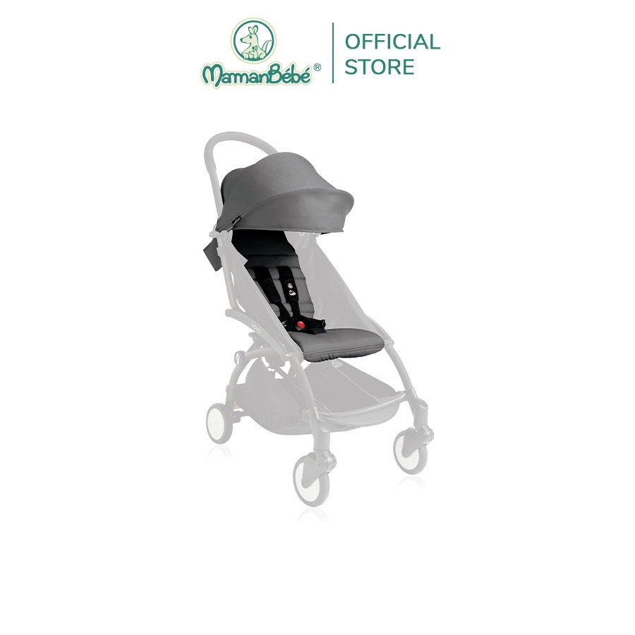 Bộ màn chụp và đệm xe đẩy BABYZEN YOYO 6+ Ghi Siliver
