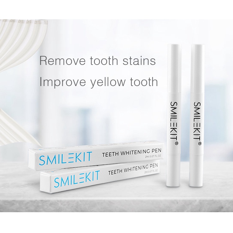 Bút tẩy trắng răng - Bút làm trắng răng dạng gel Teeth Whitening Pen Smilekit 2ml