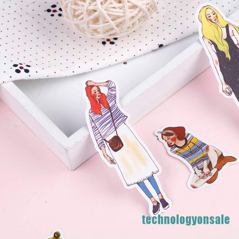 Set 280 Miếng Dán Trang Trí Hình Cô Gái Dễ Thương Diy