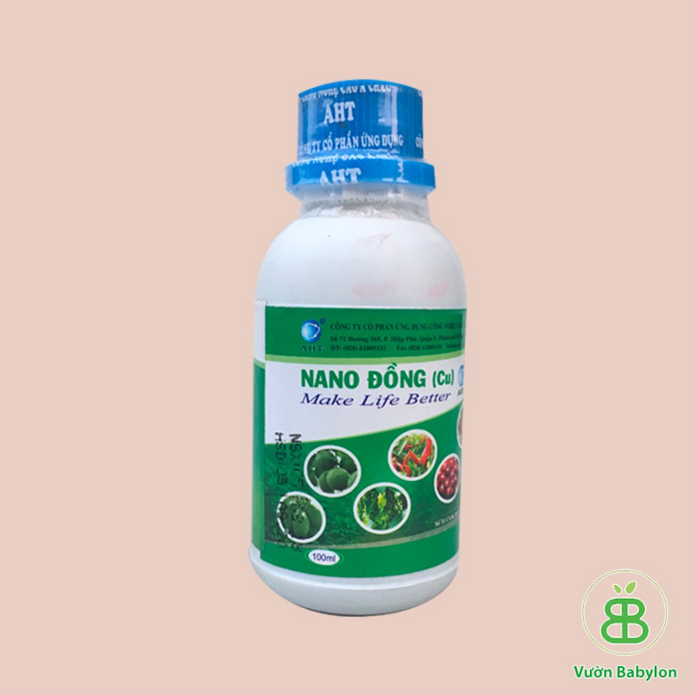 Nano Đồng (Cu) chống rét, diệt nấm khuẩn chai 100ml