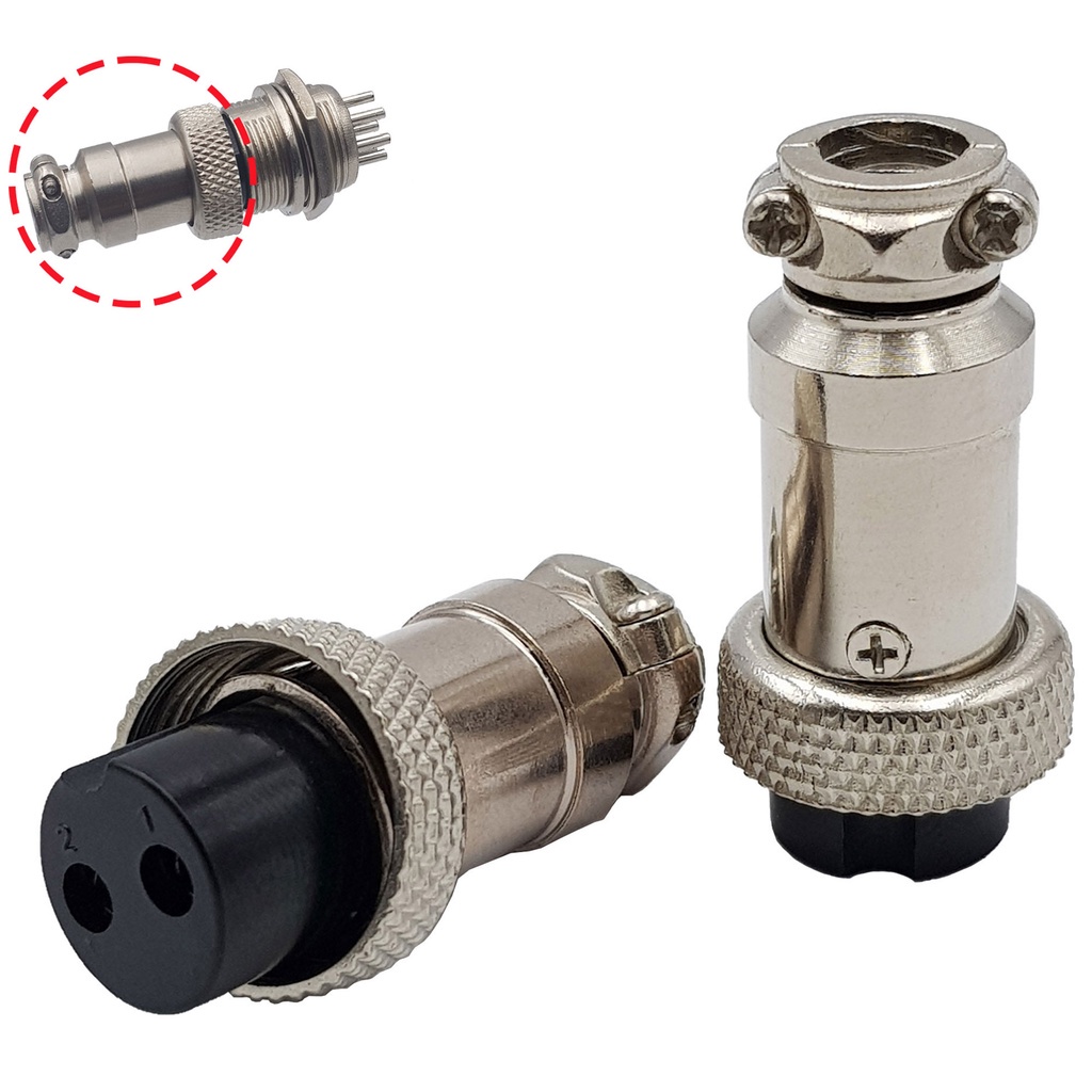 Đầu Nối Tròn GX16 đầu cái - đực / 2- 3 - 4 - 5 - 6 - 7 - 8 - 9 -10 chân