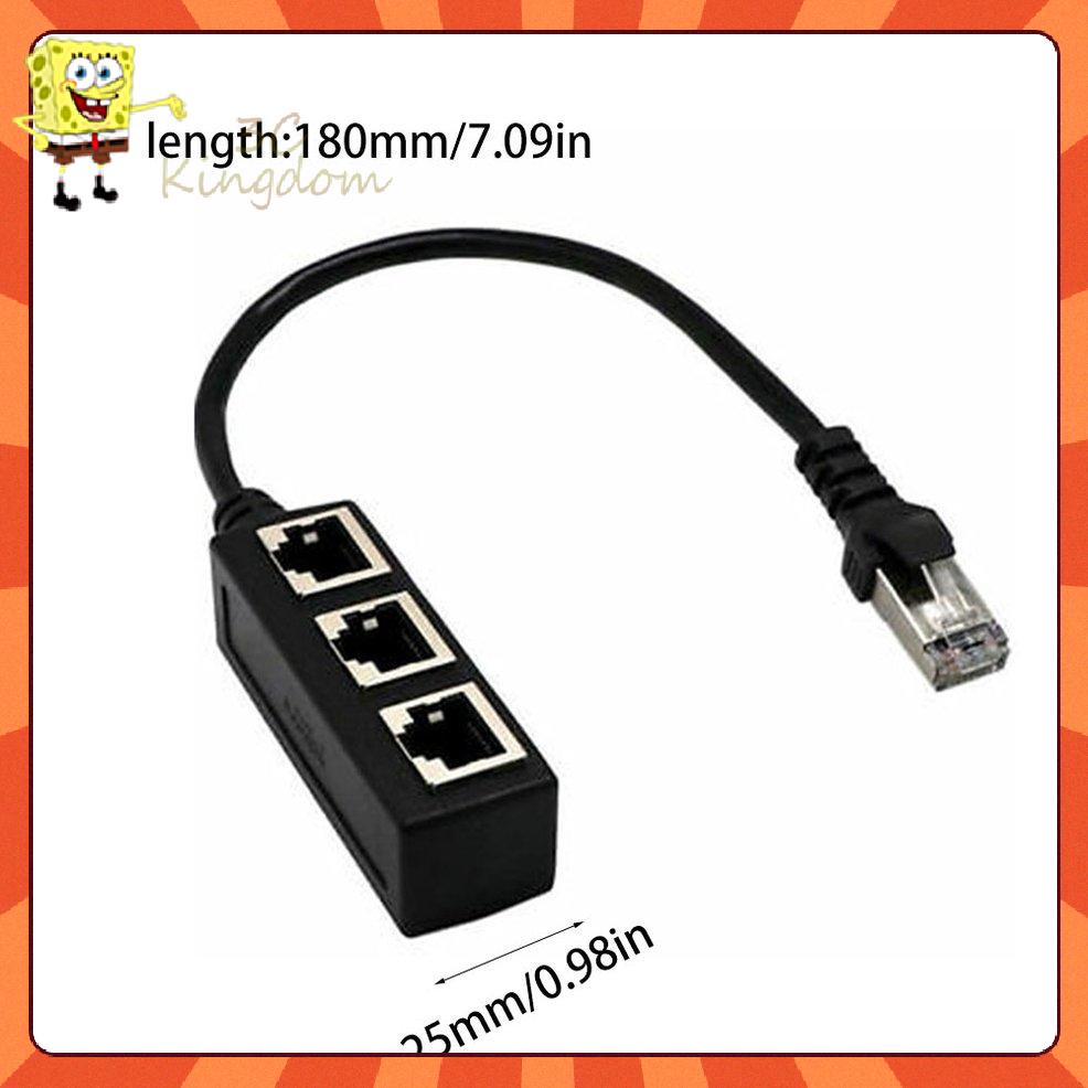 Dây Cáp Chia 1 Ra 3 Cổng Ethernet RJ45 Y Cho CAT 5 / CAT 6 LAN | BigBuy360 - bigbuy360.vn