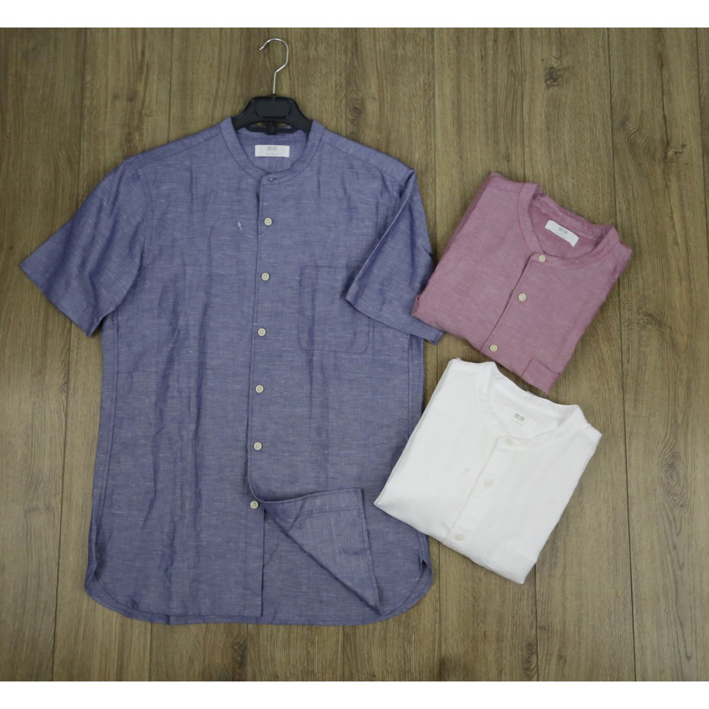 Sơ mi đũi UNIQLO ngắn tay | BigBuy360 - bigbuy360.vn
