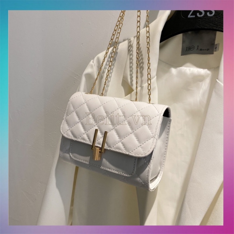 [AFF7SPP Giảm 30K đơn 150K] Túi xách nữ đeo chéo cao cấp khoá Y thời trang Hàn Quốc
