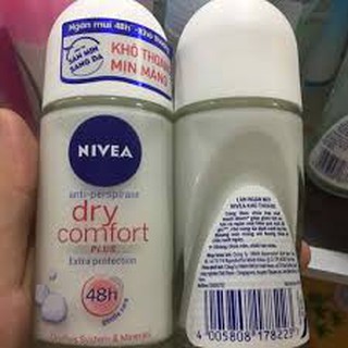 Lăn Khử Mùi Nữ Khô Thoáng Nivia Dry Comfort 50ml