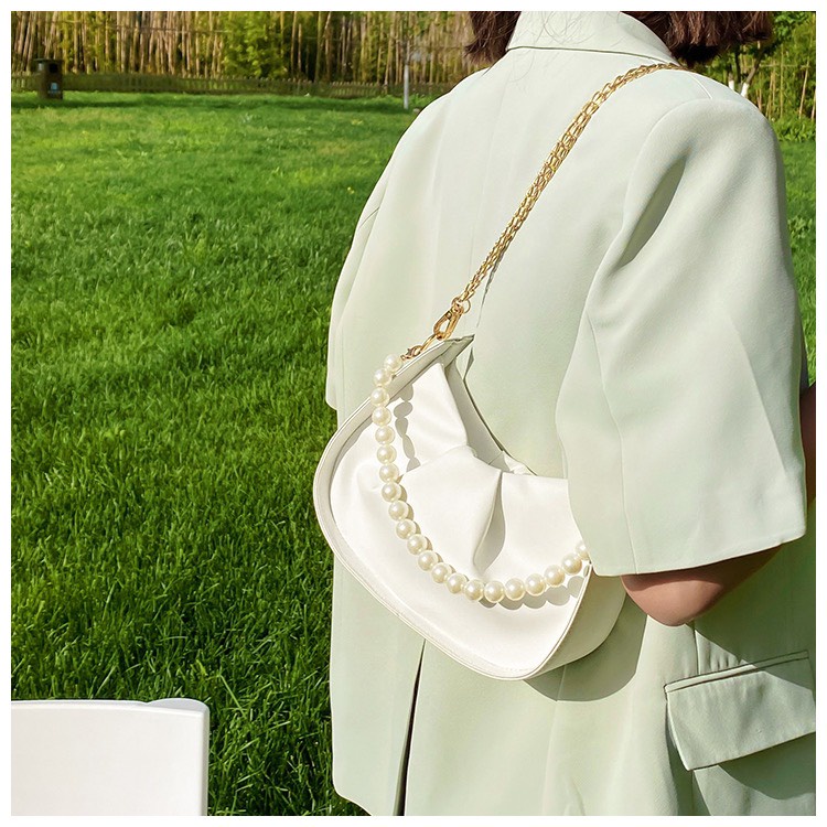 Túi Xách Nữ Trắng Đeo Chéo Thanh Lịch Kiểu Pháp Xu Hướng Năm 2022