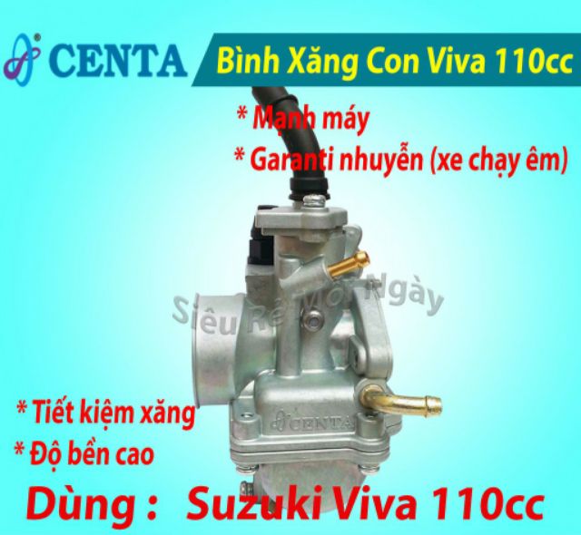 Bình Xăng Con Suzuki Viva 110cc Hiệu Centa Chính Hãng